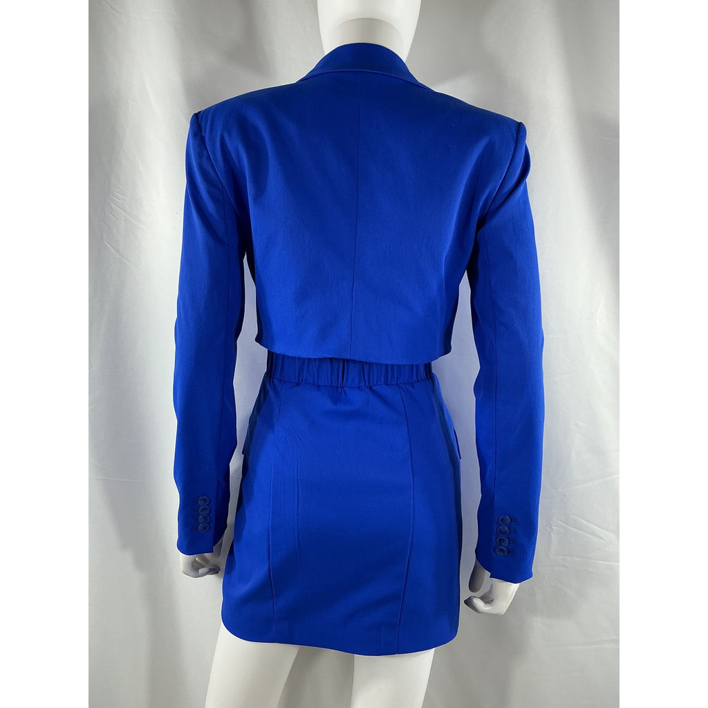 Simkhai 'Kylo' Blue Nylon Blazer Mini Dress Size 0