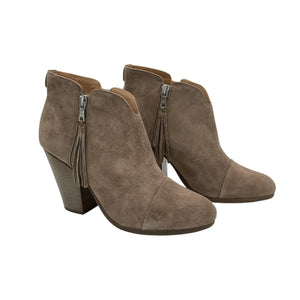 Rag & Bone Suede Taupe Margot Booties Size EU 40 / US 10