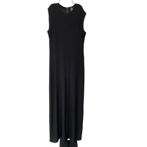 Norma Kamali Sleek Black Sleeveless Jumpsuit Size L