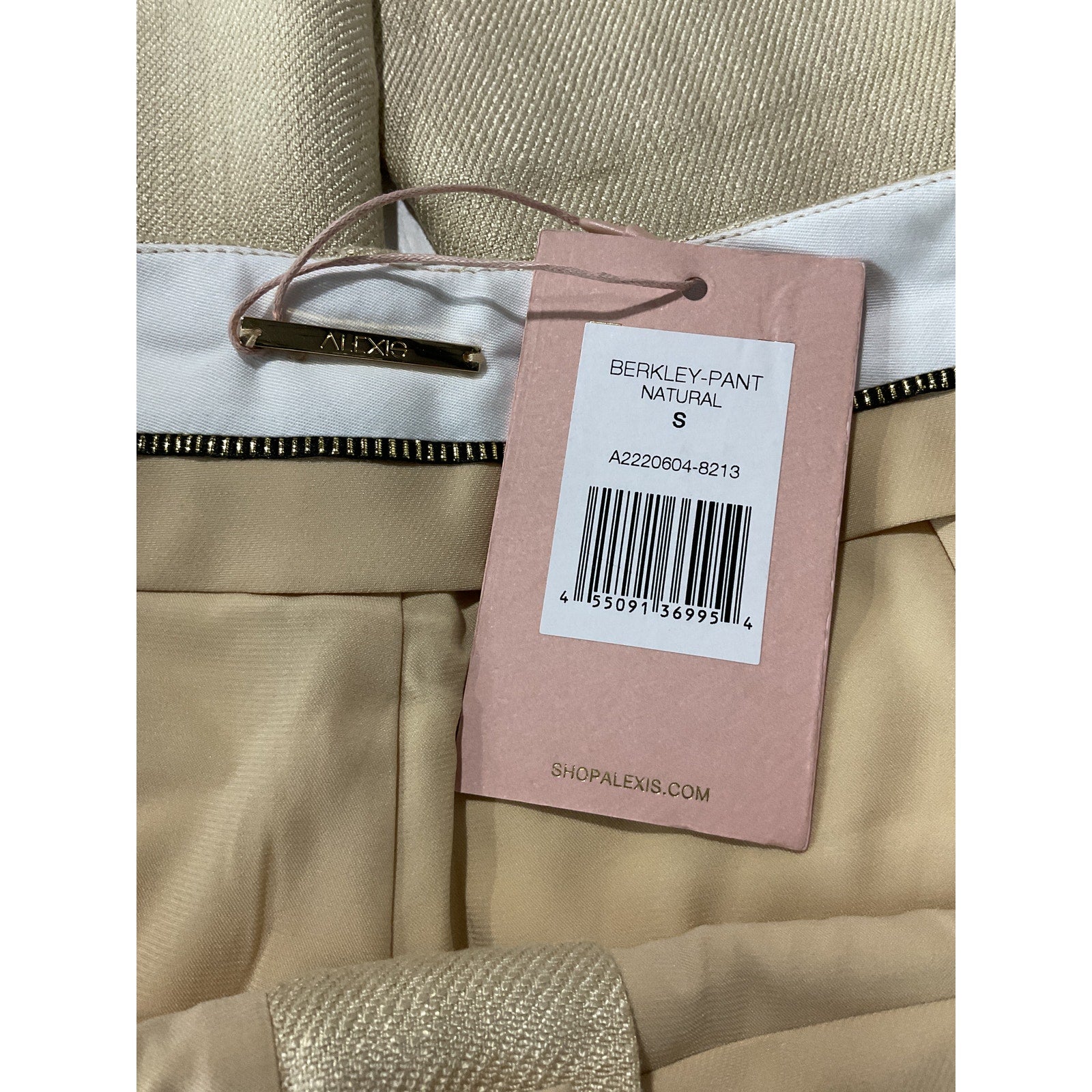 Alexis 'Berkley' Beige Viscose Pant Size S