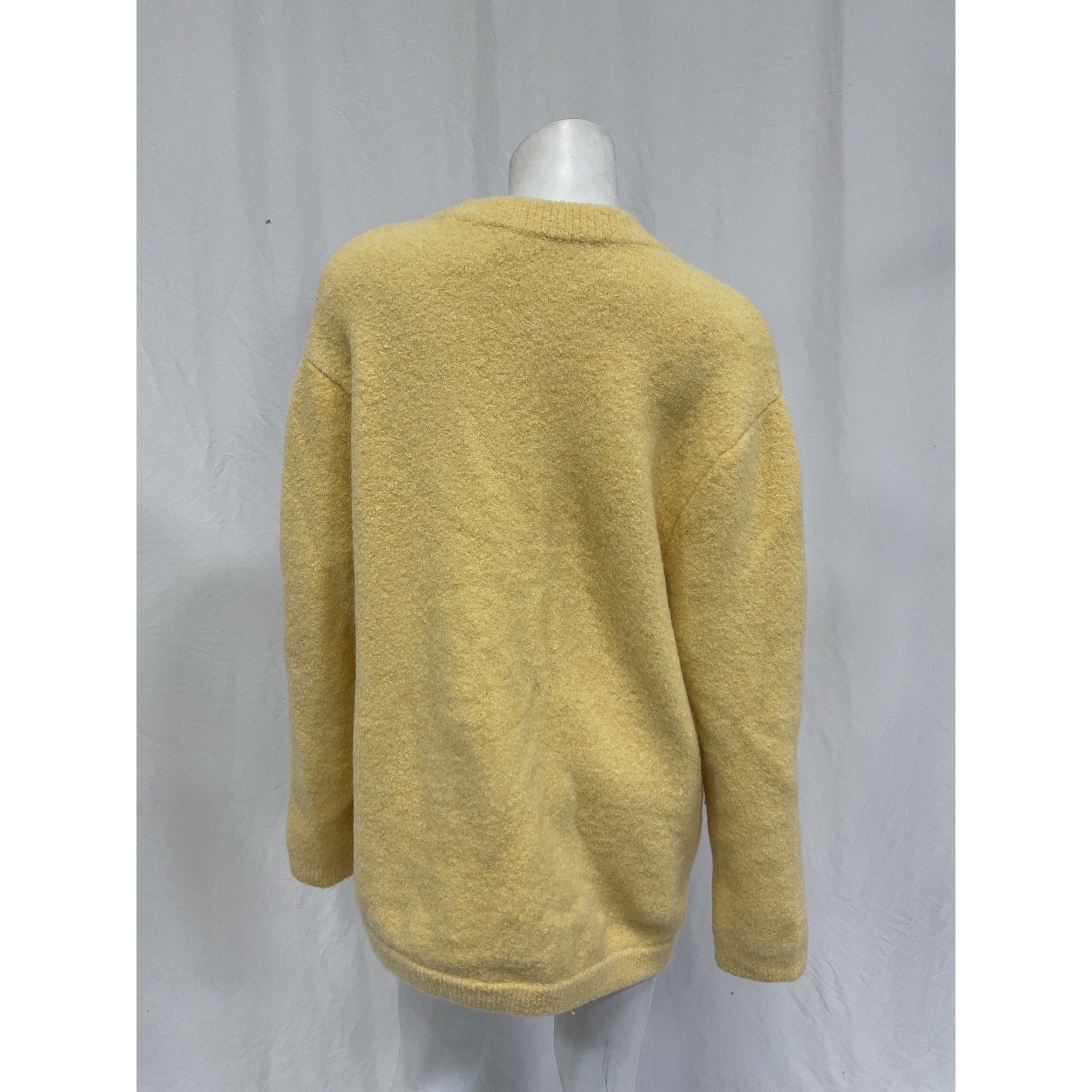 Ronny Kobo 'Hilari' Yellow Wool Cardigan Size S