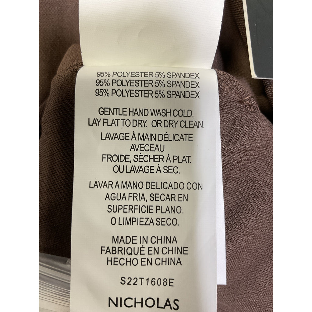 Nicholas 'Kaia' Brown Front Keyhole Halterneck Crop Top Size 8 - NWT