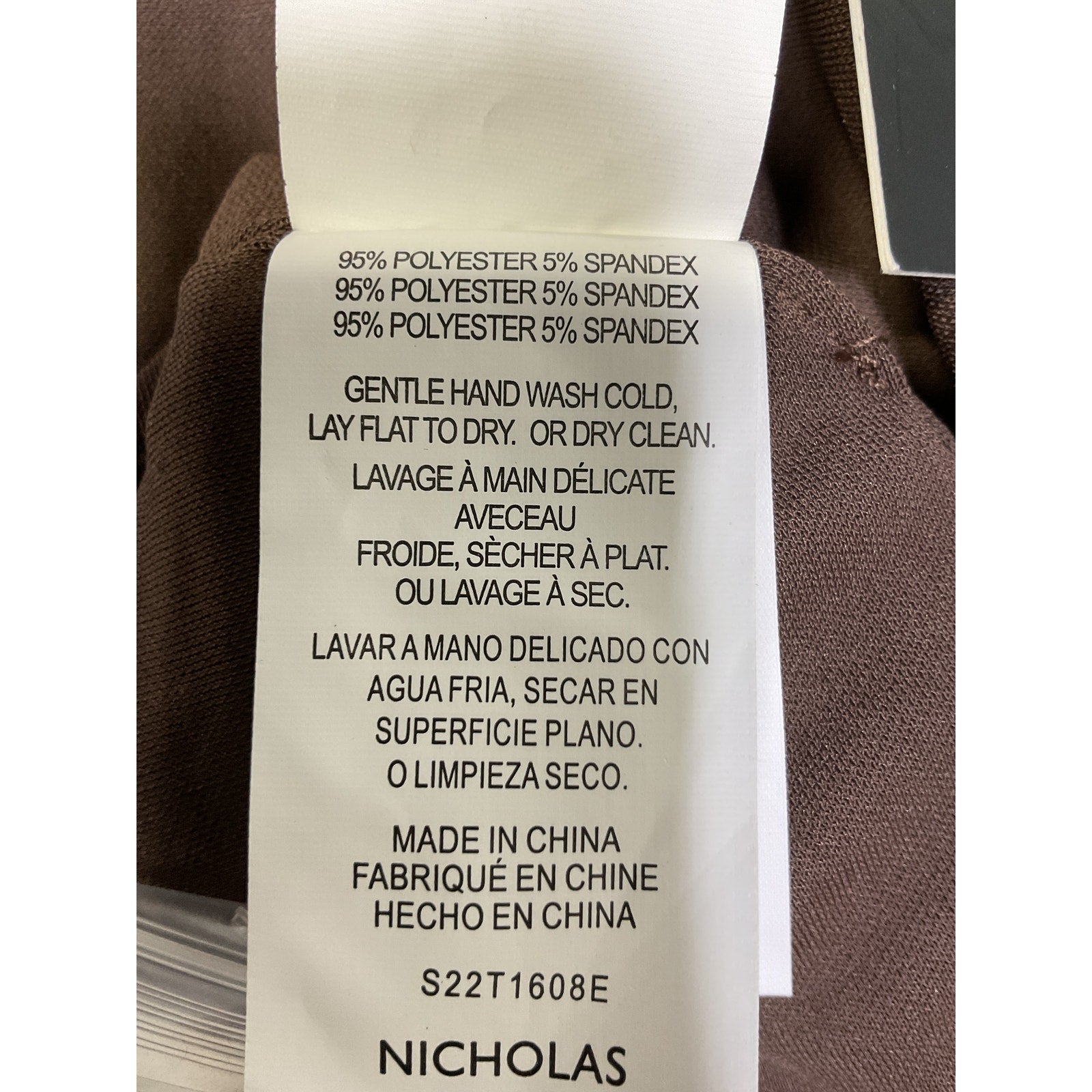 Nicholas 'Kaia' Brown Front Keyhole Halterneck Crop Top Size 8 - NWT