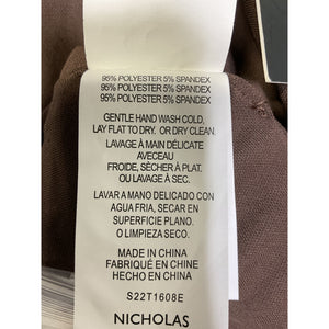 Nicholas 'Kaia' Brown Front Keyhole Halterneck Crop Top Size 8 - NWT