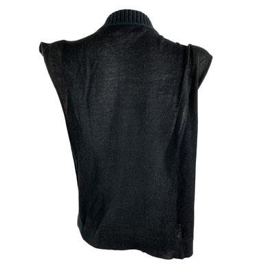 Rachel Comey Embellished Black Laur Sweater Vest Size M