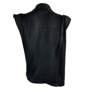 Rachel Comey Embellished Black Laur Sweater Vest Size M