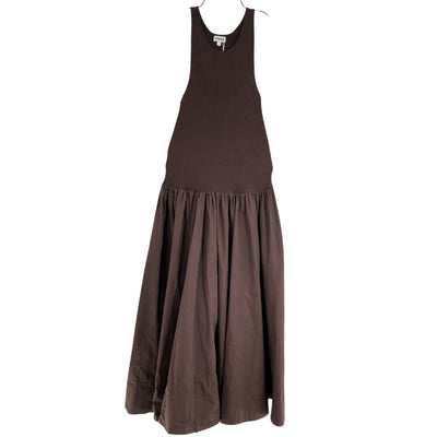 Staud Mixed Media Brown Yamila Dress Size L