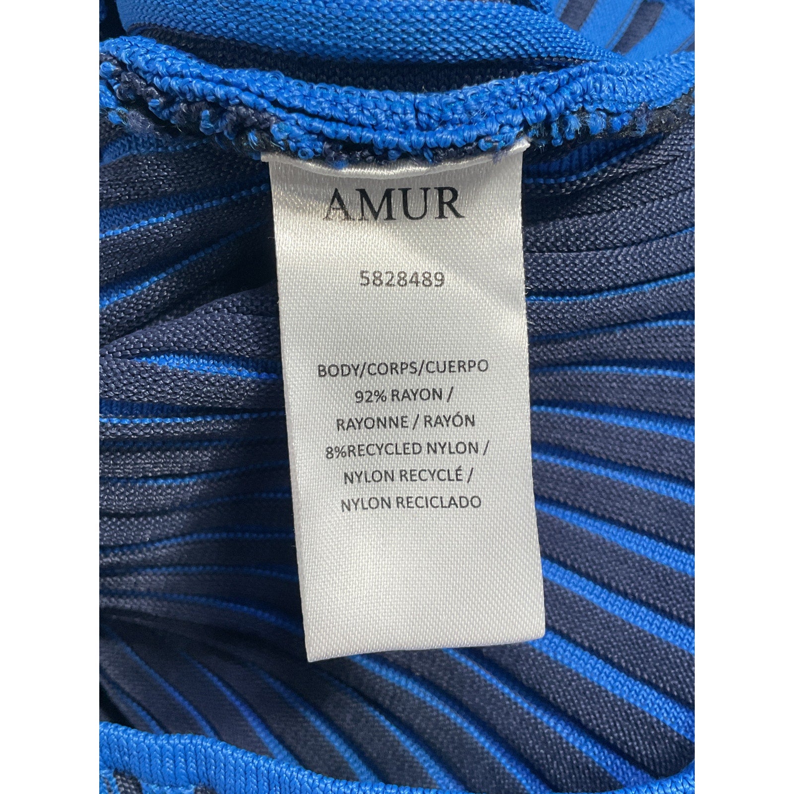 Amur 'Levona' Blue Cut Out Top Size S