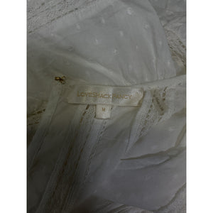 Loveshackfancy Ruffled Ivory Natasha Dress Size M