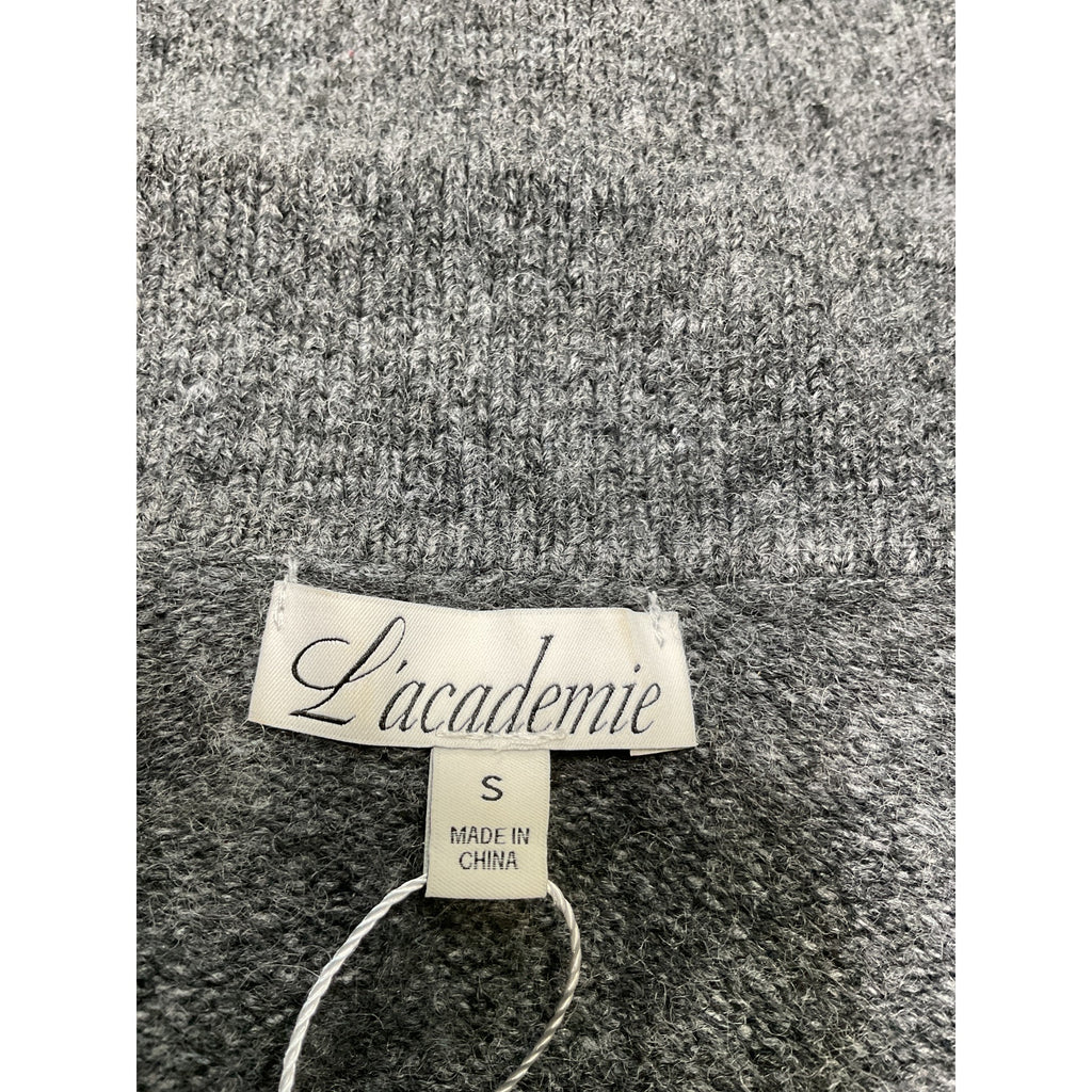 L'Academie X Marianna 'Azaria' Grey Acrylic Sweater Size S