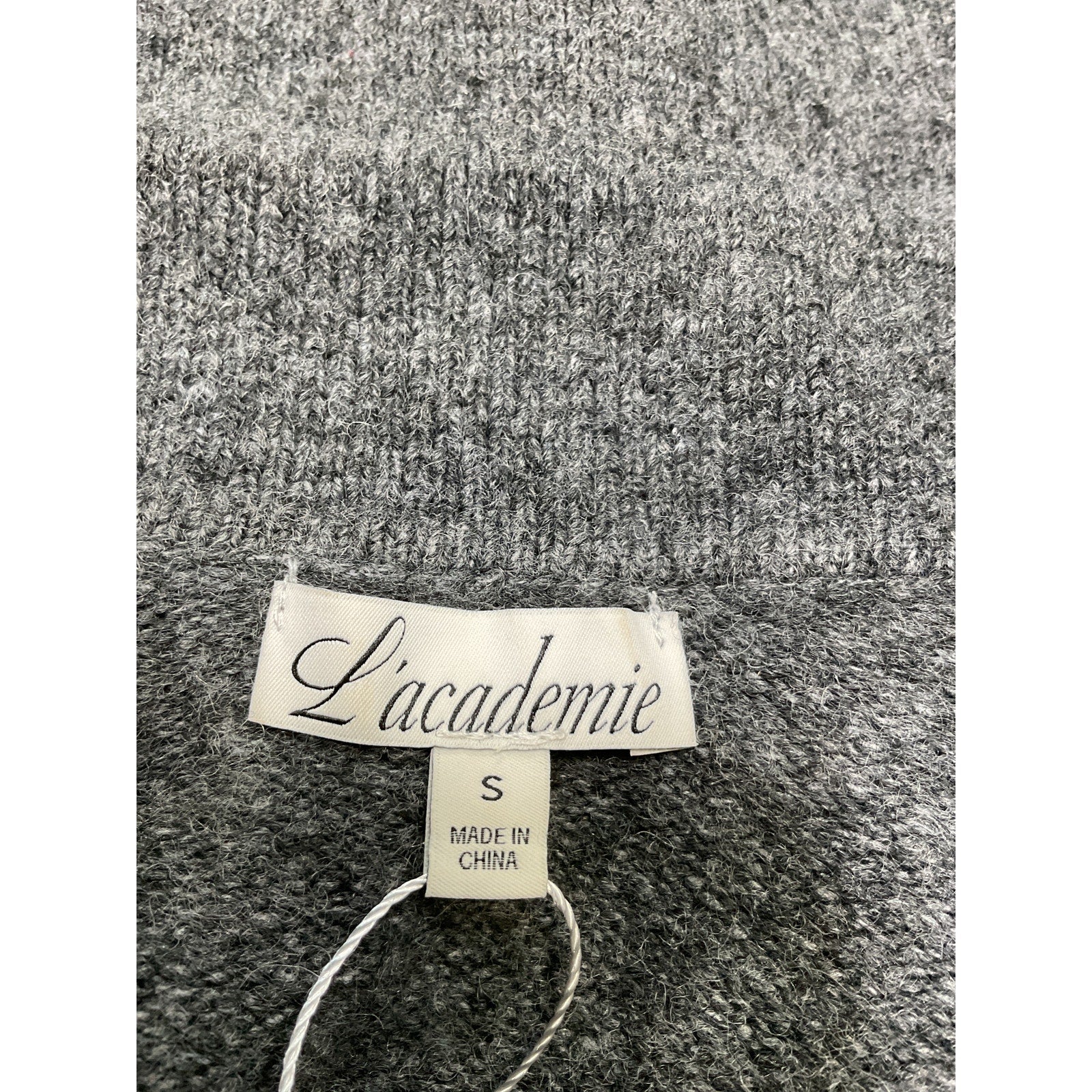 L'Academie X Marianna 'Azaria' Grey Acrylic Sweater Size S