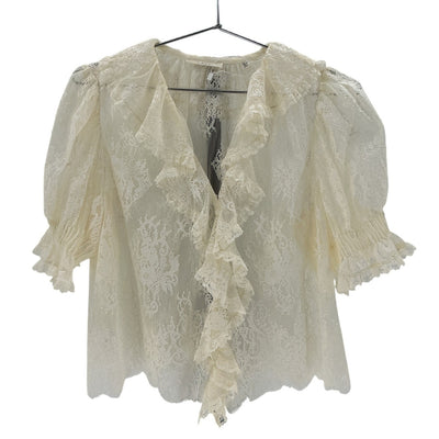 Dôen Ruffled Beige Henri Blouse Size XXS