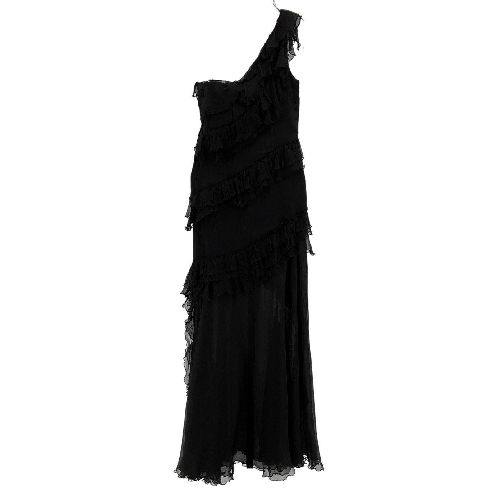 Amur 'Harlow' Black Silk Dress Size 0