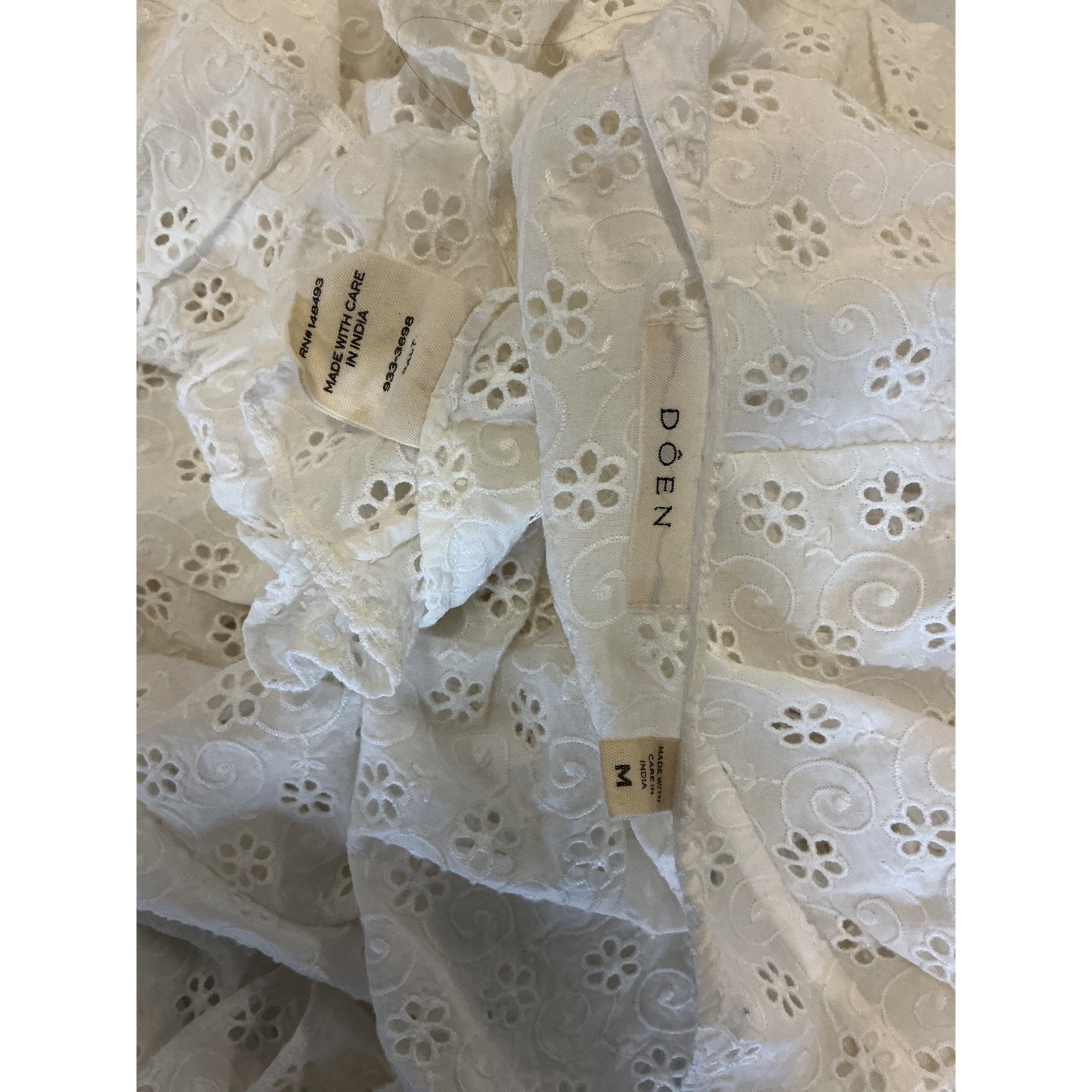 D�en 'Rieti' White Skirt Size M