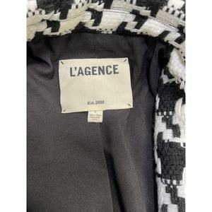 L'Agence 'Xander' White Single Brested Coat Size 2