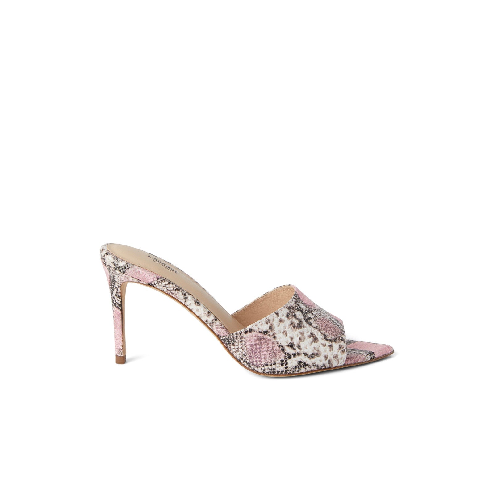 L'Agence 'Lolita' Pink Open Toe Mule Size 40