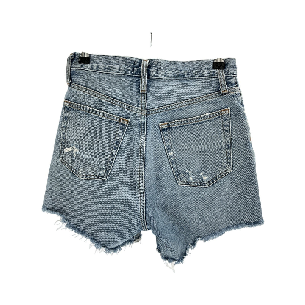 Agolde 'Parker' Blue Cotton Long Short Size 24