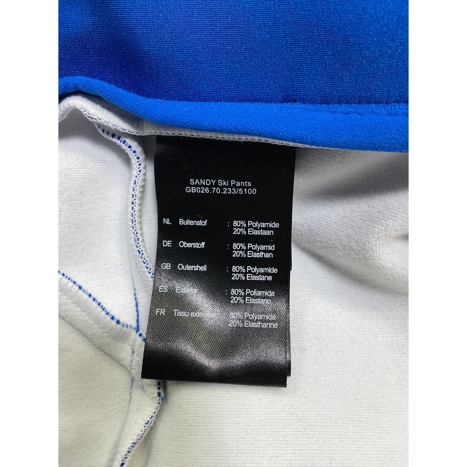 Goldbergh 'Sandy' Blue Nylon Softshell Ski Pants Size 4