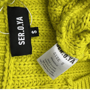 Ser.O.Ya Distressed Green Florence Cardigan Size S