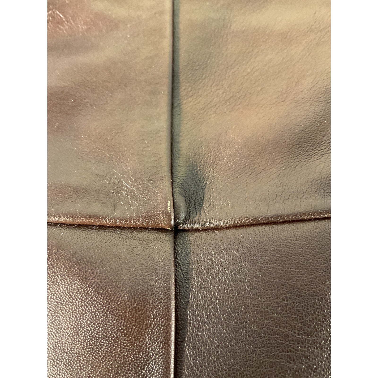 Paris Texas 'Jane' Brown Leather Boot 60 Size 8.5