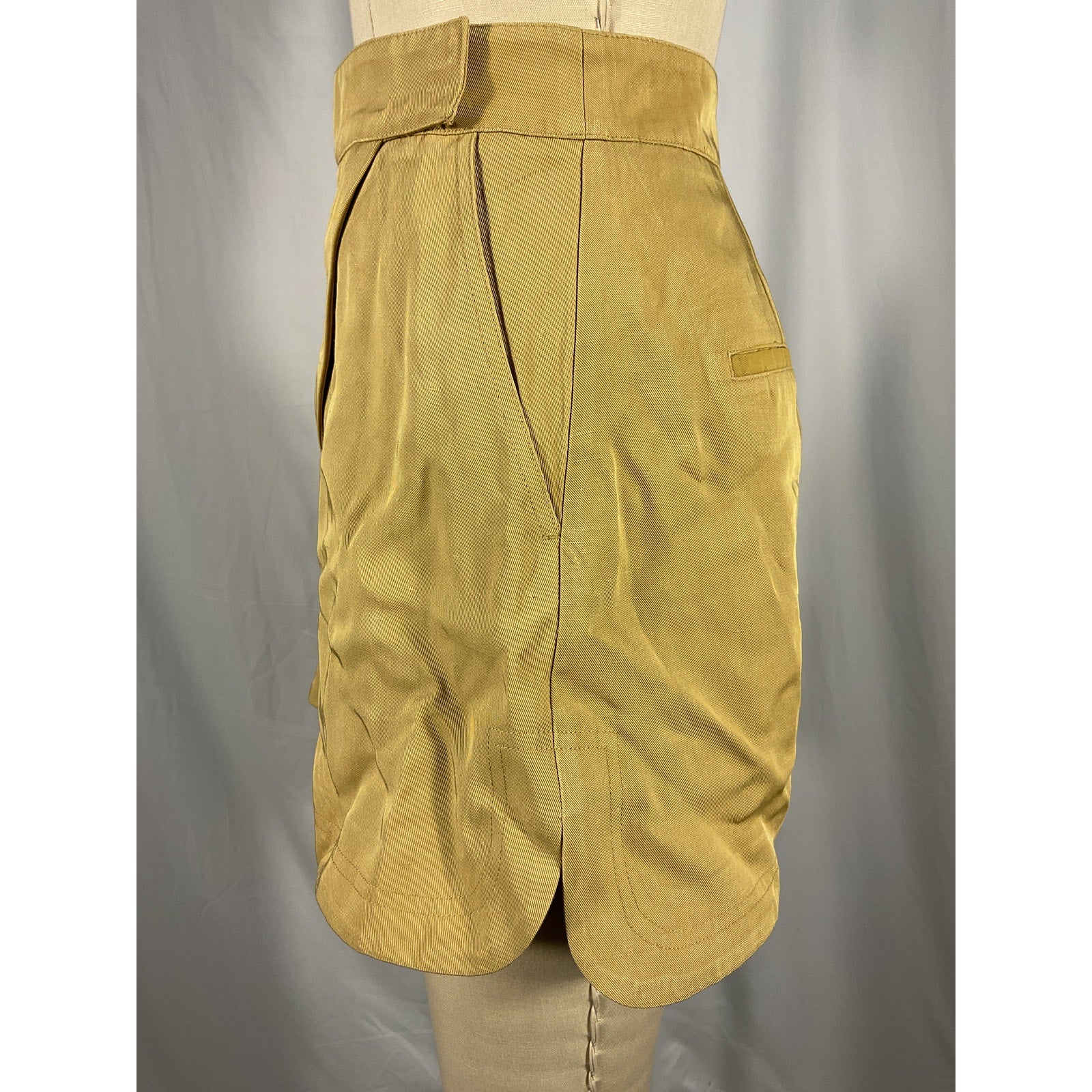 Shona Joy 'Matilda' Tan Asymmetrical Short Size 6
