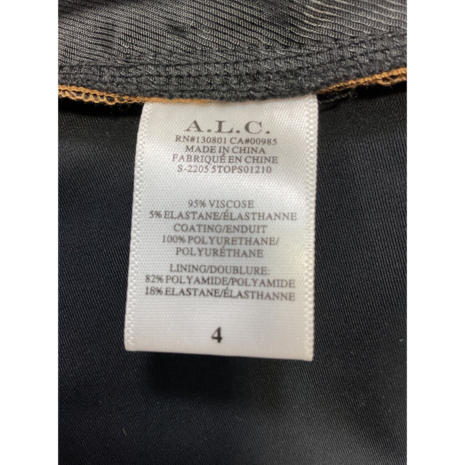 A.L.C. 'Athena' Brown Viscose Top Size 4