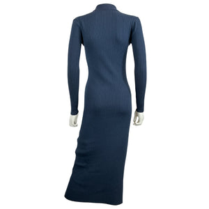 Hatch Ribbed Blue Averie Polo Sweater Dress Size 0/ Before Pregnant 0