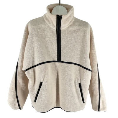 Lamarque Cozy Ivory Helsa Fleece Pullover Size S
