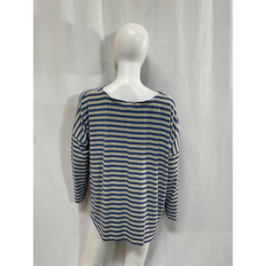 Hatch The Perfect Blue Viscose Long Sleeve Tee Size 1
