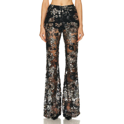 Aknvas Embellished Black Lennon Pants Size 0 NWT