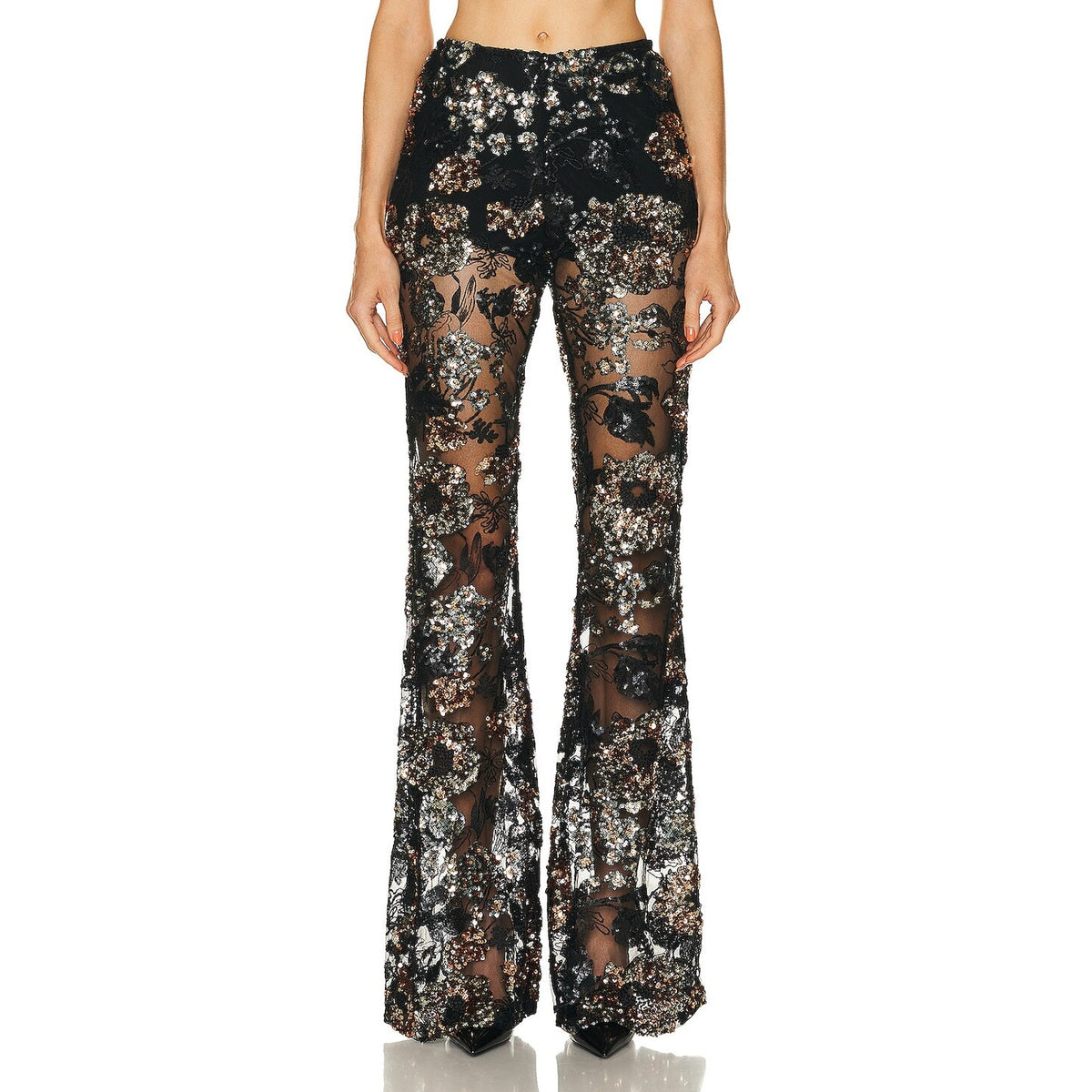 Aknvas Embellished Black Lennon Pants Size 0 NWT
