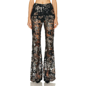 Aknvas Embellished Black Lennon Pants Size 0 NWT