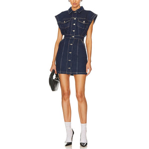 Grlfrnd Denim Beverly Glen Celeste Dress Size S