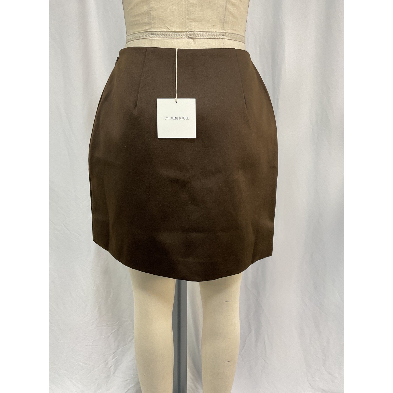 By Malene Birger 'Raye' Brown Polyester Skirt Size 36 - NWT