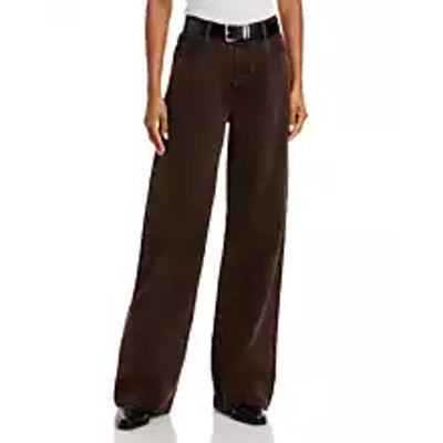 Frame Classic Brown Collegiate High Rise Wide Leg Size 27 Denim Jeans