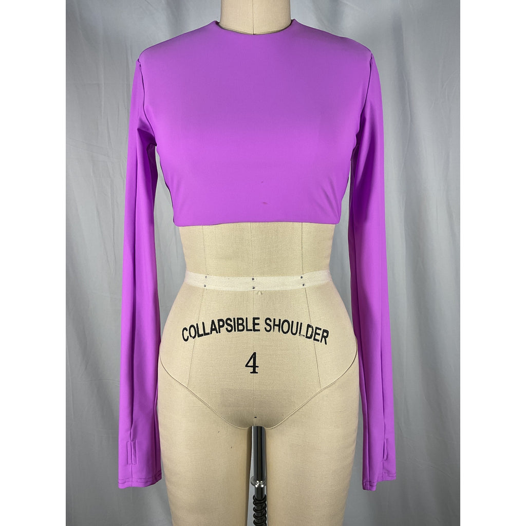 Alex Perry 'Deren' Purple Crop Top Size 4