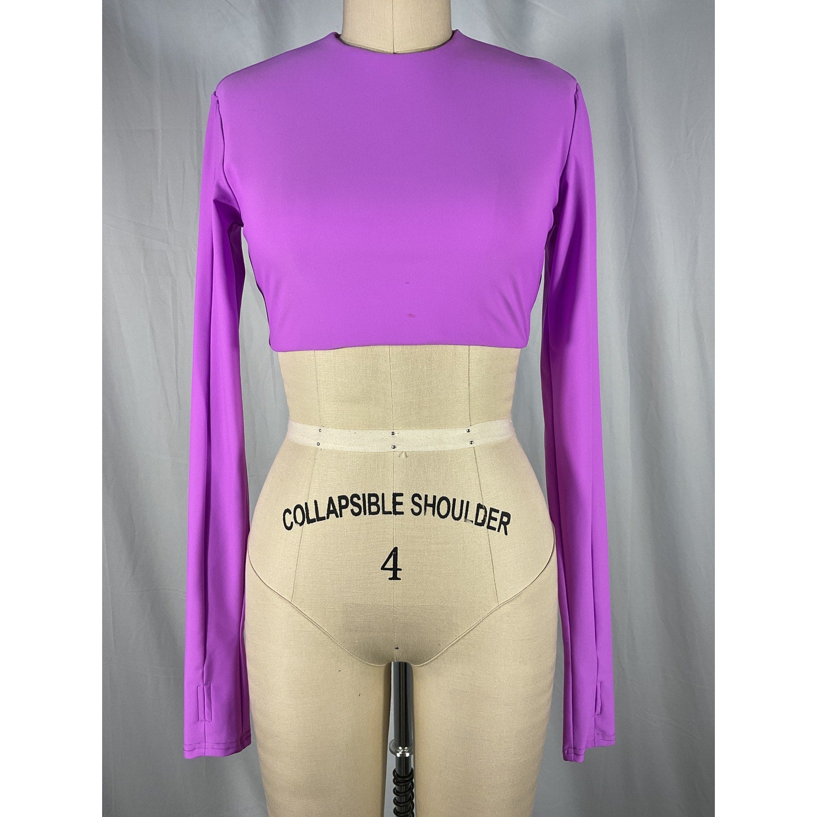 Alex Perry 'Deren' Purple Crop Top Size 4