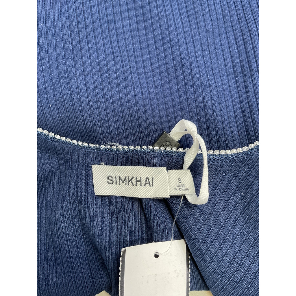 Simkhai 'Palma' Blue Scoop Neck Tank Top Size S - NWT
