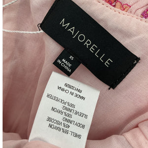 Majorelle Ruched Pink Stella Mini Dress Size XS