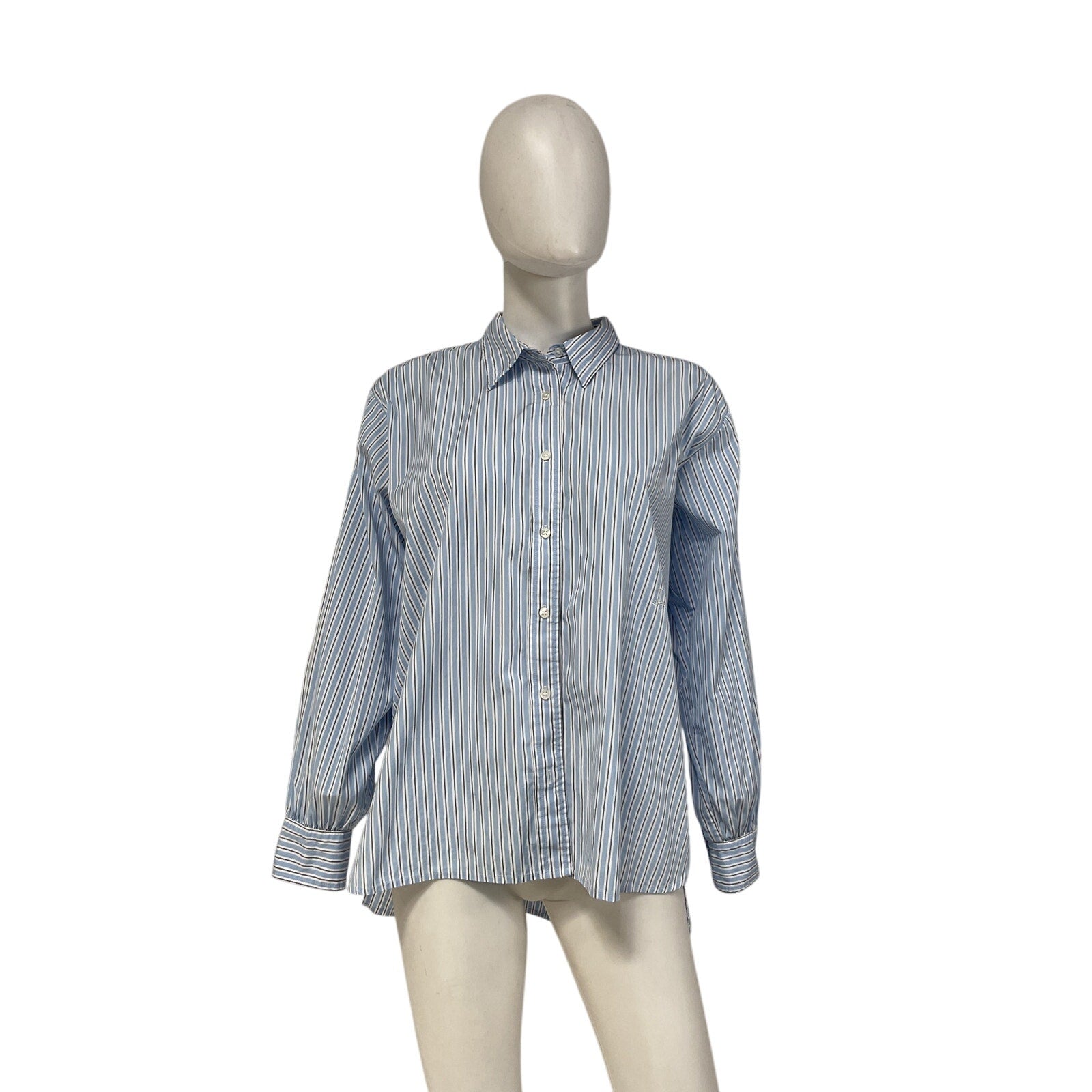 D�en 'Hava' Blue Cotton Top Size M