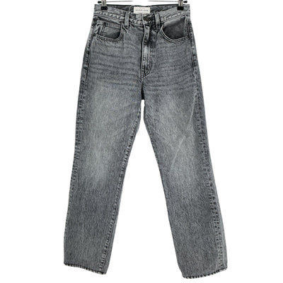 Slvrlake High Rise Gray London Crop Denim Jeans Size 26