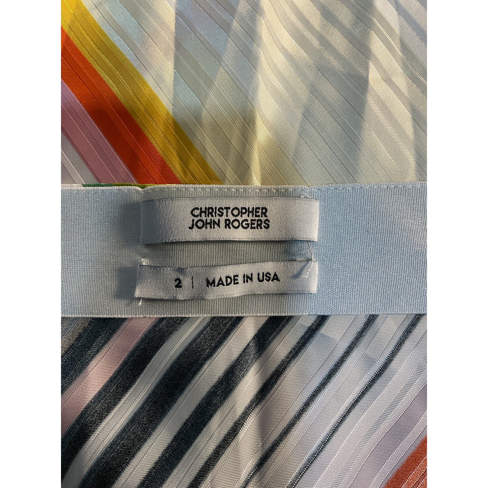 Christopher John Rogers 'Bias' Green Satin Maxi Skirt Size 2