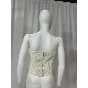 Loveshackfancy 'Arno' White Bustier Size 12 - NWT