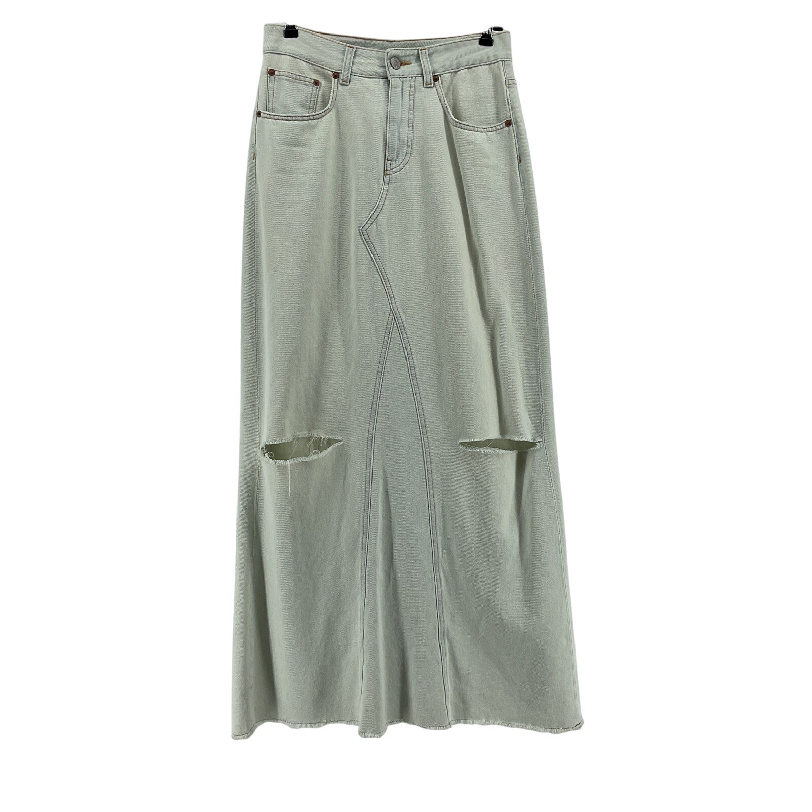 Mm6 Maison Margiela Blue Denim Skirt Size IT 40 / US 4