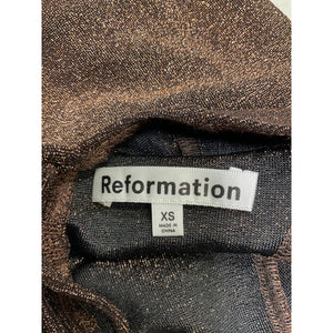 Reformation 'Kinsey' Brown Knit Dress Size XS