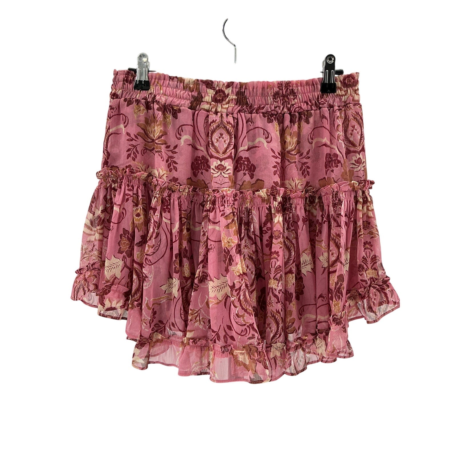 Misa Los Angeles 'Marion' Pink Polyester Skirt Size M