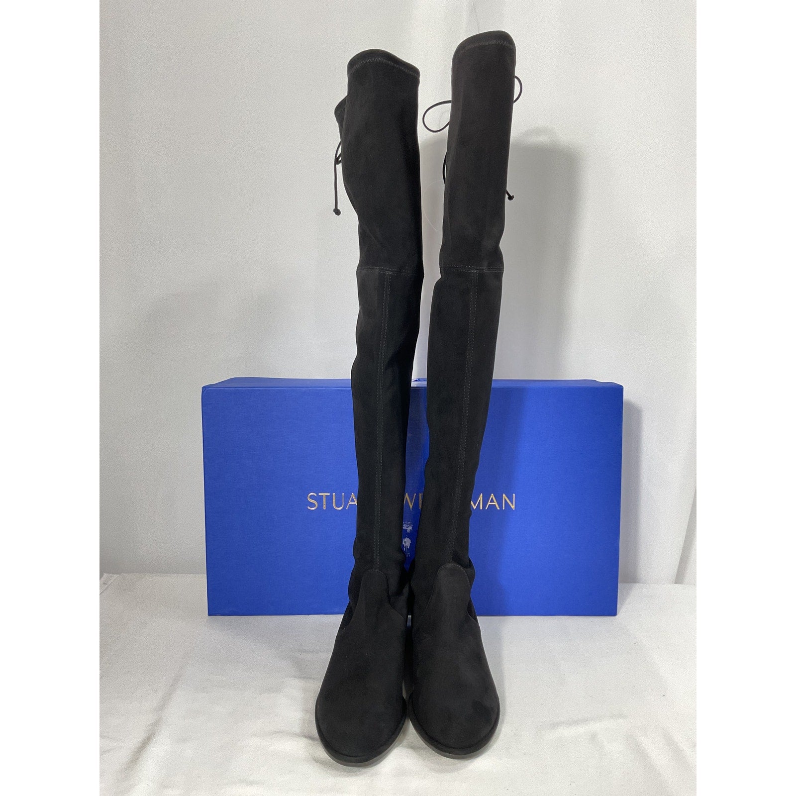 Stuart Weitzman 'Lowland' Black Suede Boot Size 10 - NWT