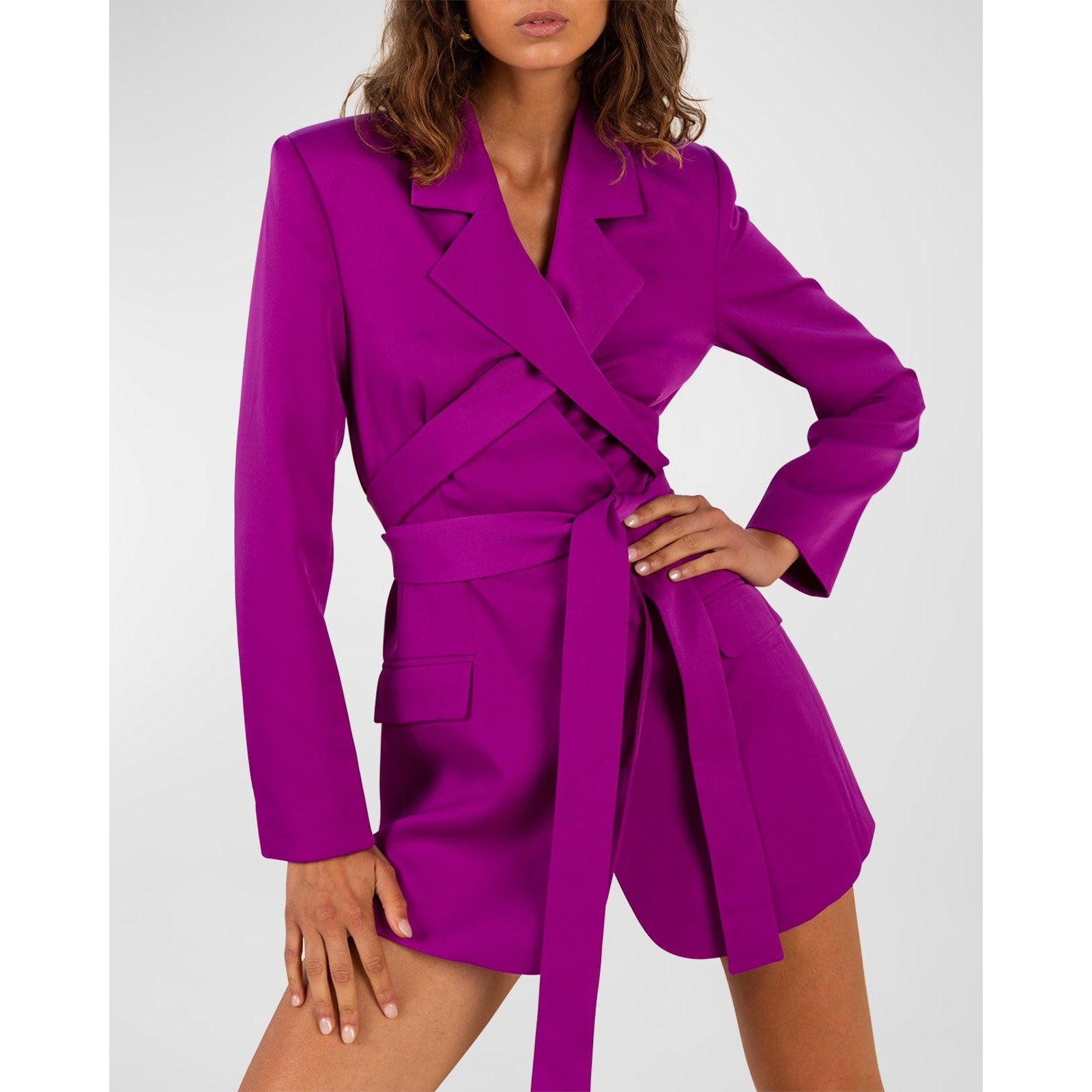 Neiman Marcus 'Misha' Purple Polyester Augustine Dress Size 4 - NWT