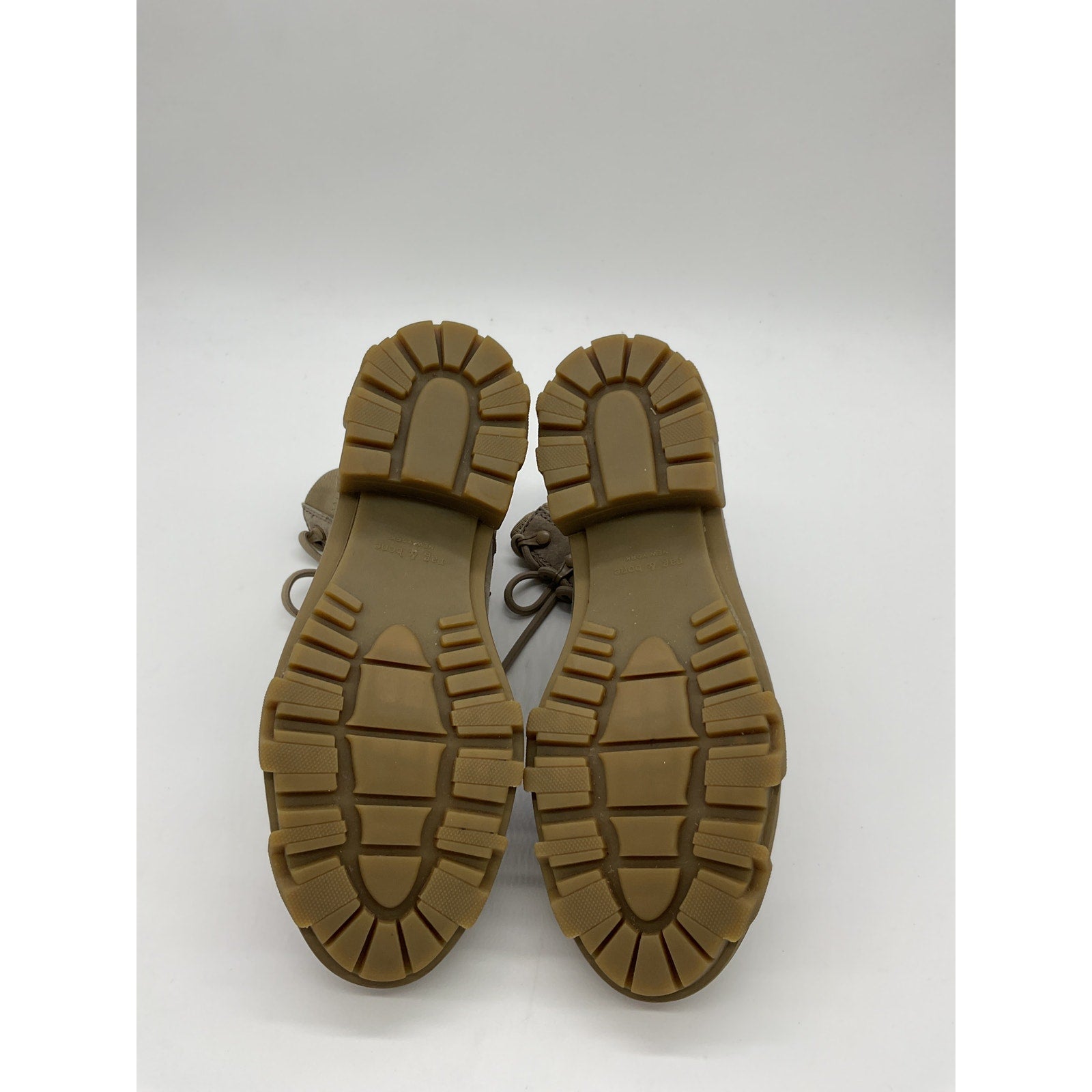 Rag & Bone 'Shiloh' Brown Polyester Lace Up Jungle Boot Size 7