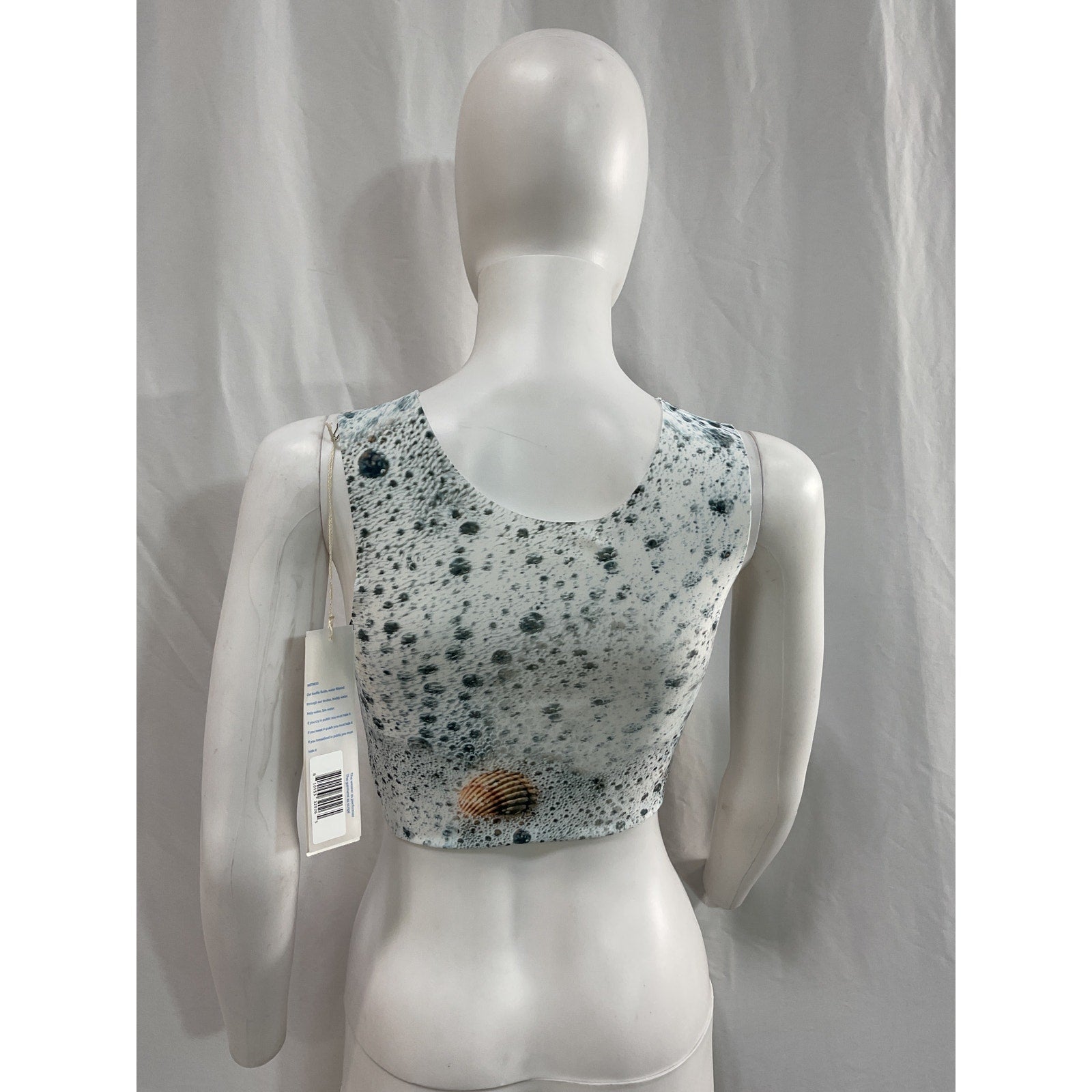 Di Petsa 'Sea Foam' Blue Crop Top Size M - NWT